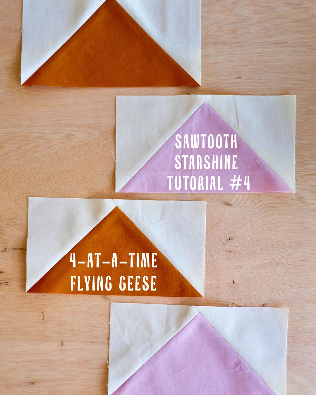 Flying geese quilt blocks
